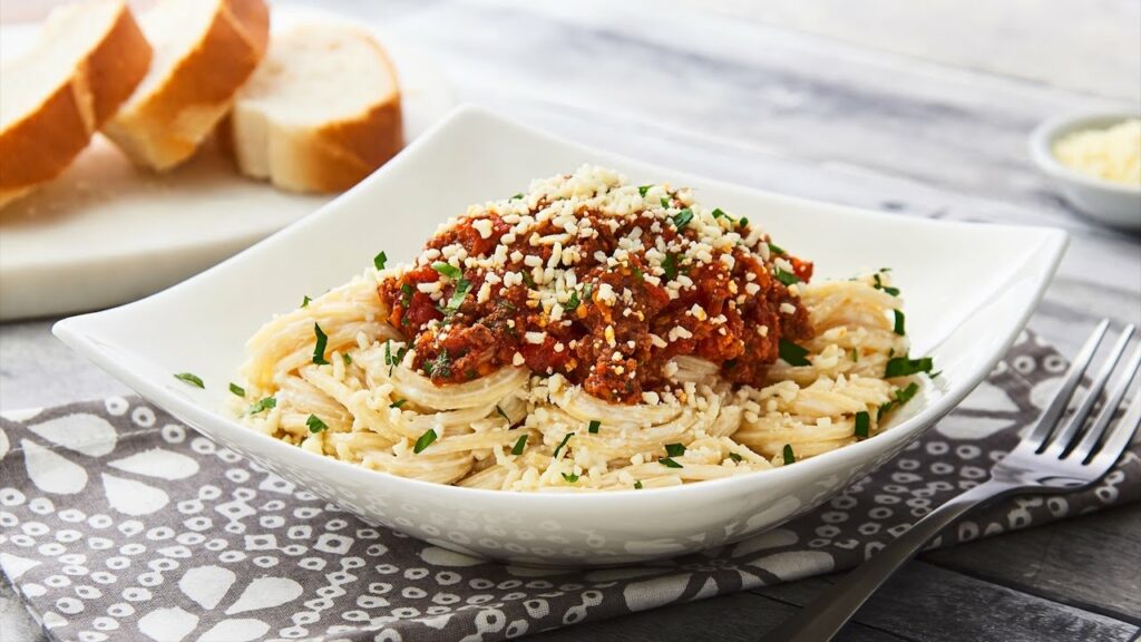 spaghetti with chorizo